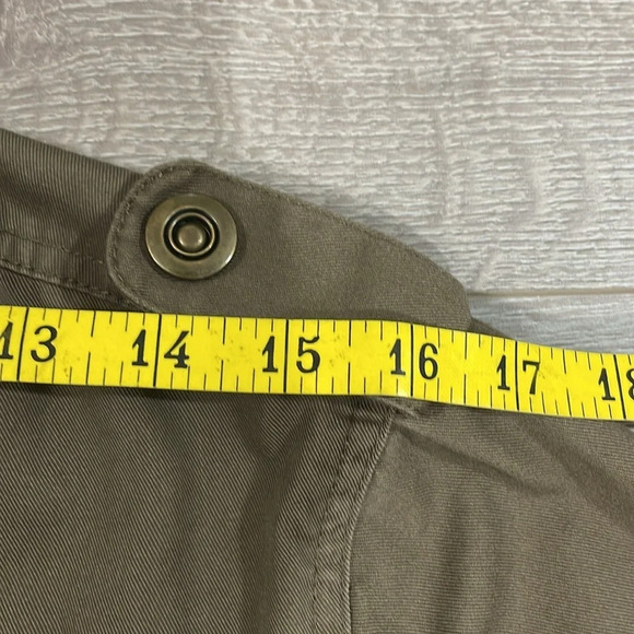 NWOT Volcom Women's Frochickie 2 Lovin Phoebe Brown Zip Up Canvas Moto Jacket XL - Picture 5 of 16